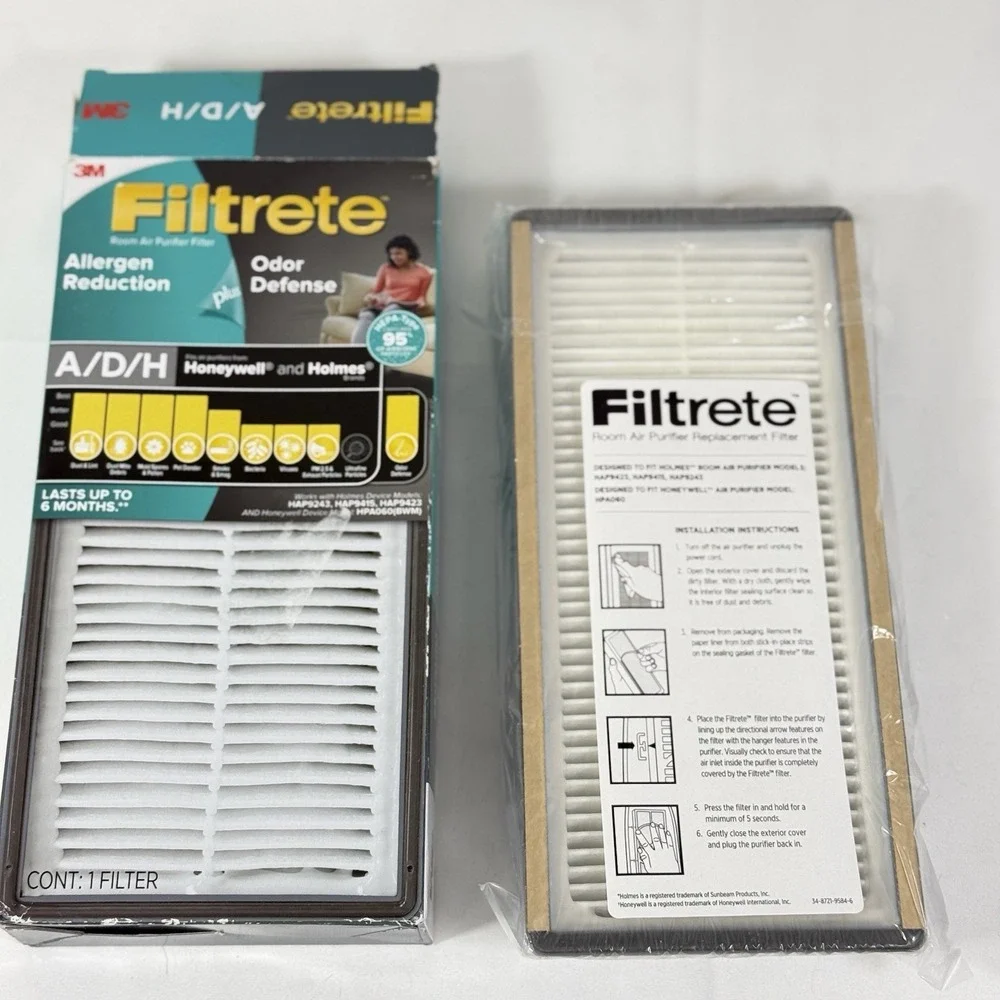 3M Filtrete A/D/H Allergen Reduction Plus Odor Reduction HEPA Type 95% Filter